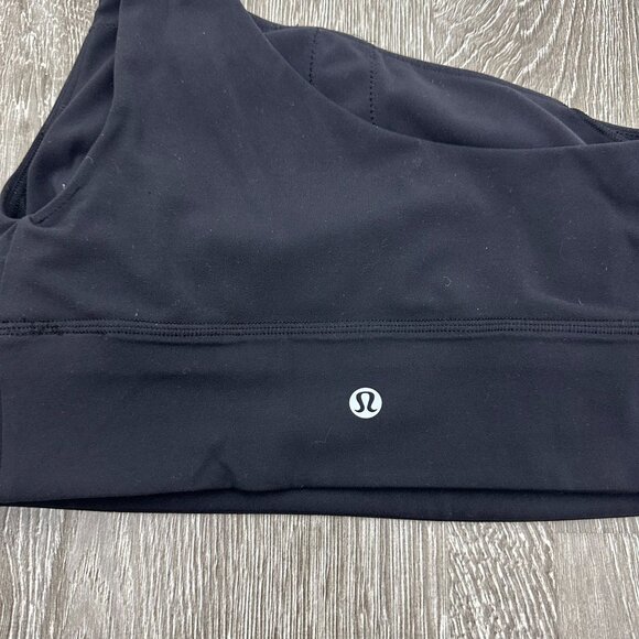 Lululemon Align Asymmetrical Bra 6 *Light Support, C/D Cup Nulu Black Athletic A - Picture 8 of 8